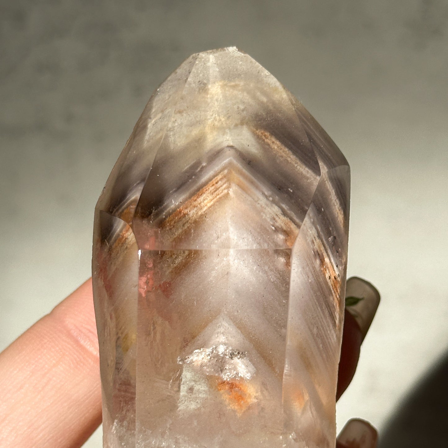 light & dark angel amphibole phantom quartz