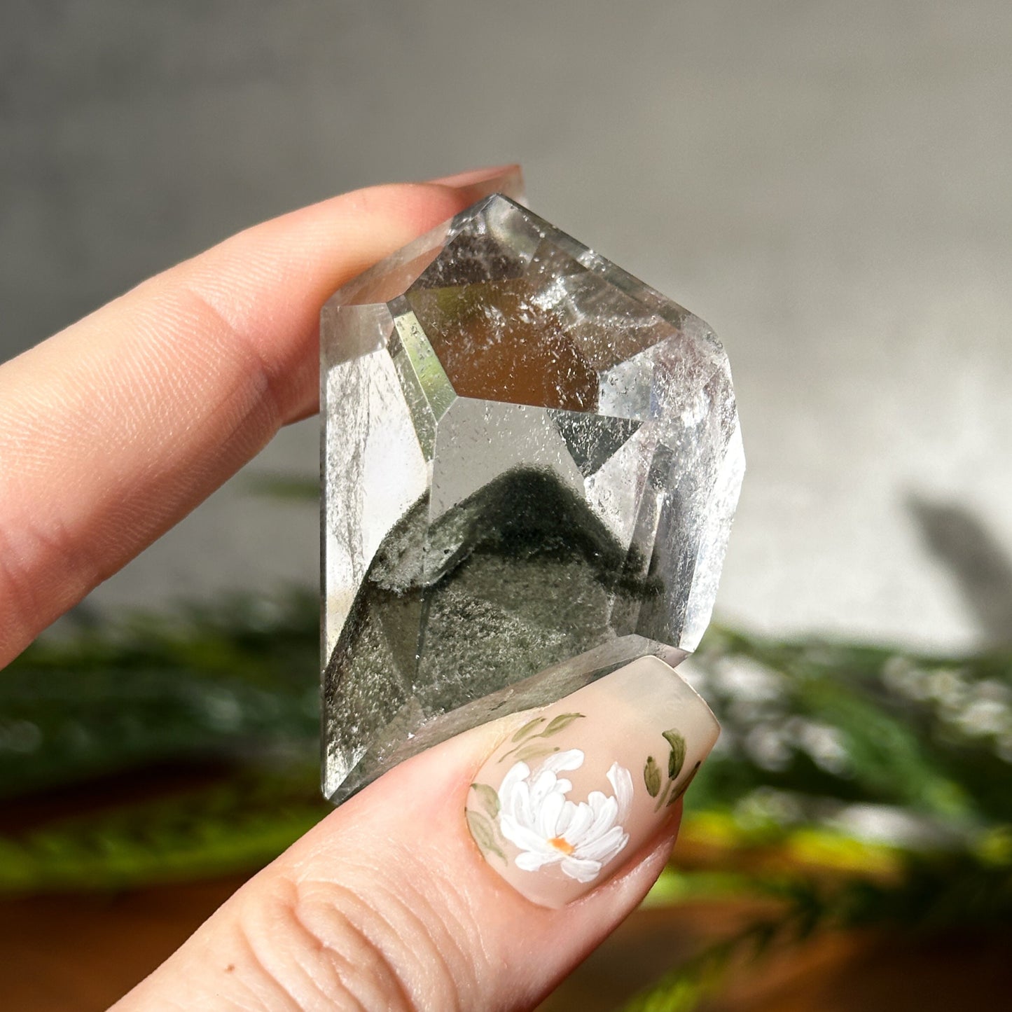 green phantom mountain garden quartz freeform