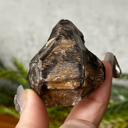 Golden Smokey Elestial Window Quartz