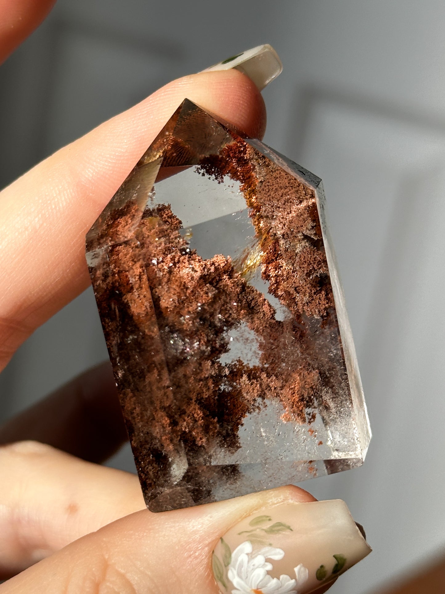 red & pink forest garden quartz tower