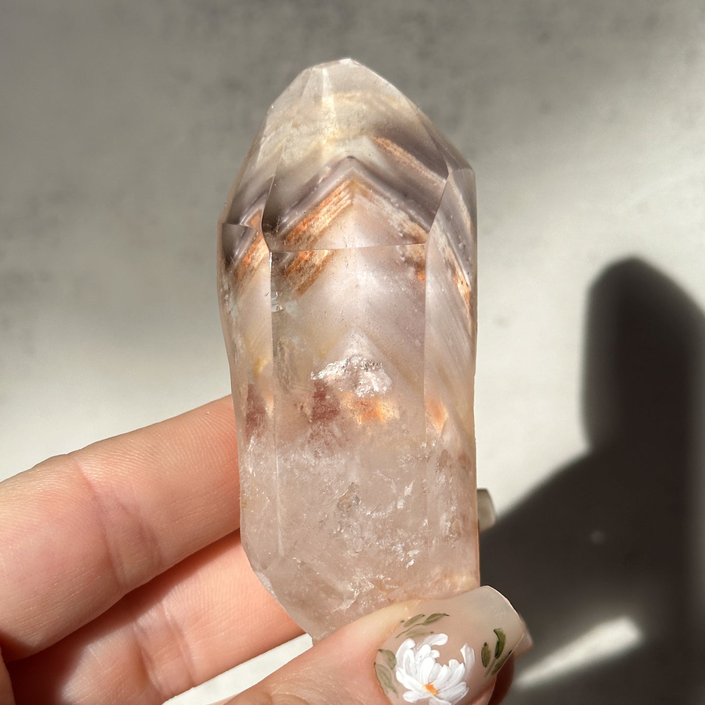 light & dark angel amphibole phantom quartz