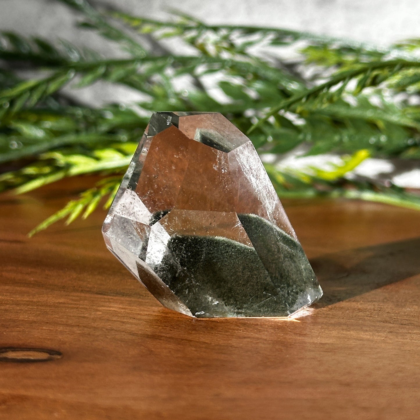 green phantom mountain garden quartz freeform