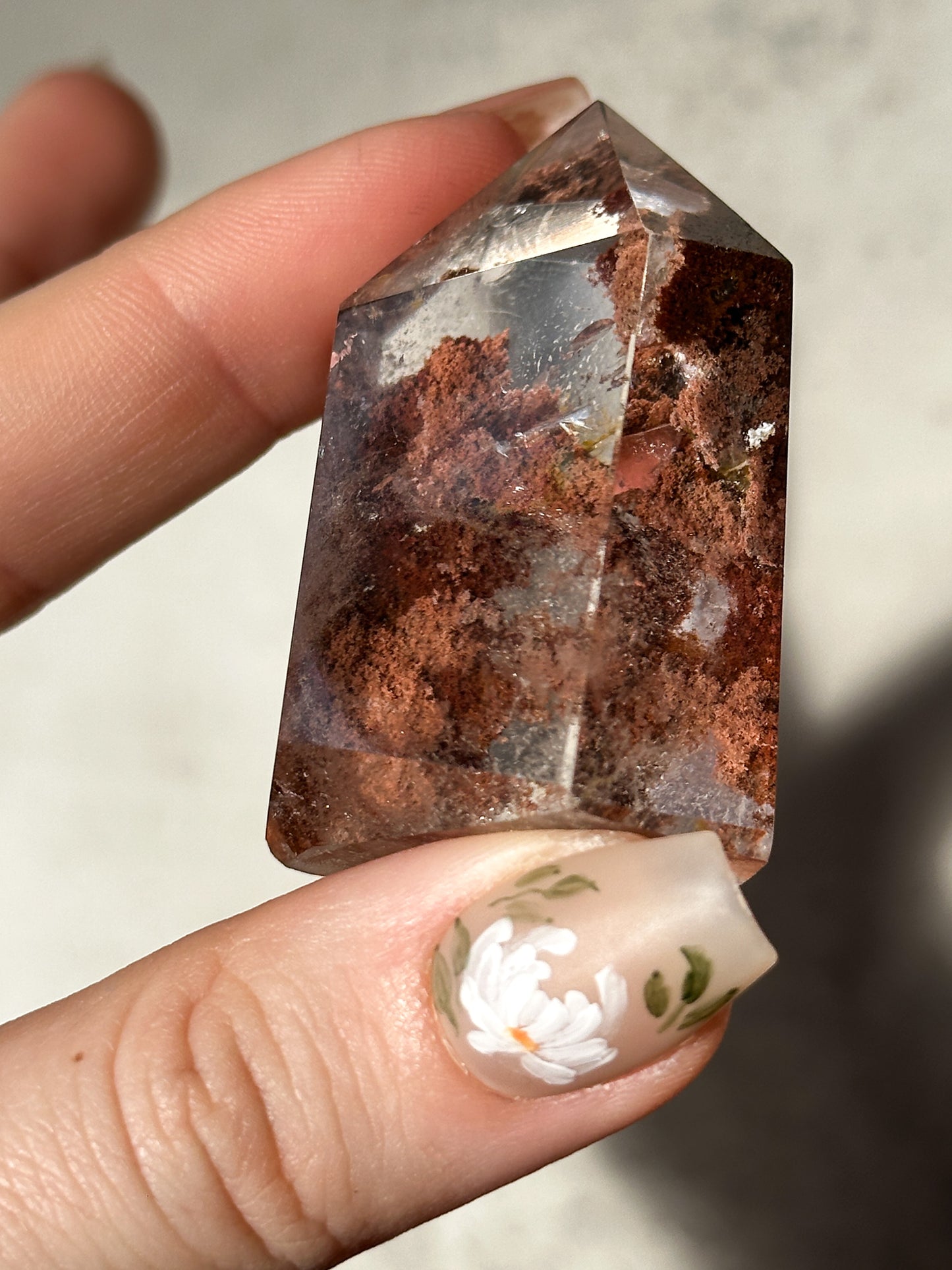red & pink forest garden quartz tower