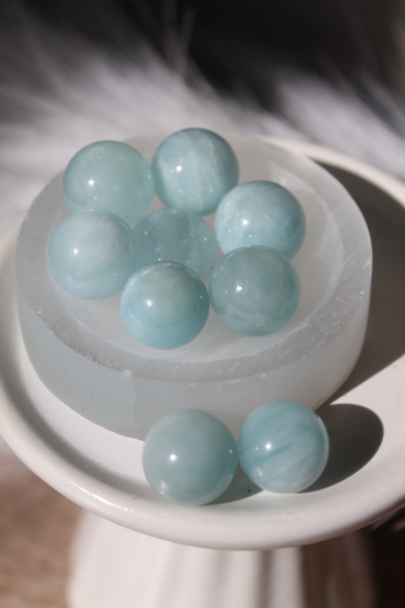 aquamarine mini sphere